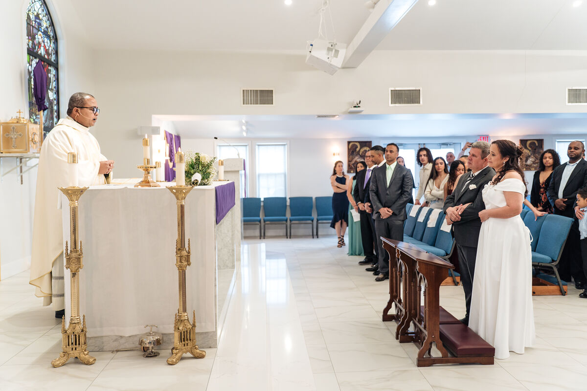 Wedding celebrated during Lent