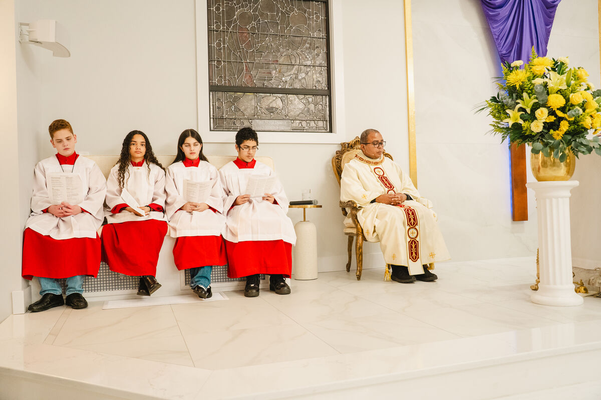 The washing of the feet on Holy Thursday at Our Lady of Aparecida