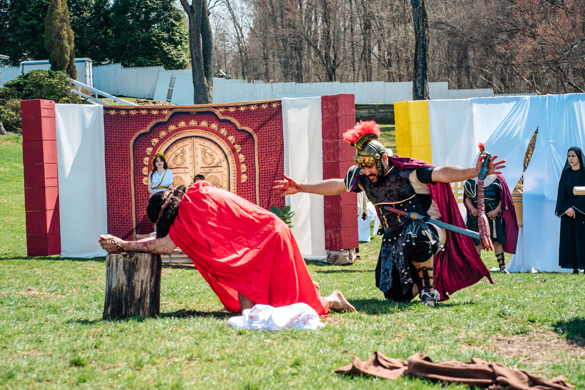 Passion play on Good Friday