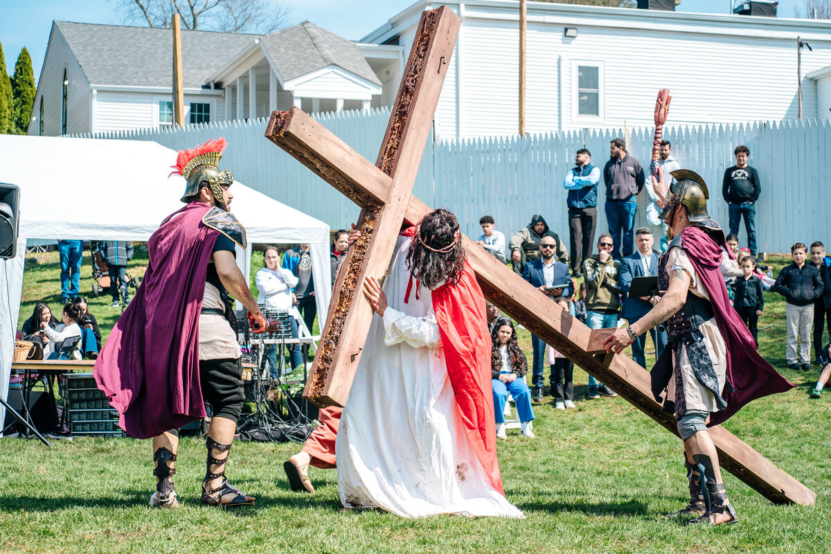 Passion play on Good Friday