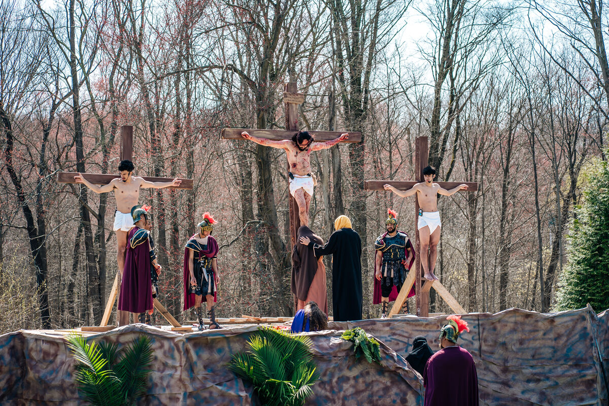 Passion play on Good Friday