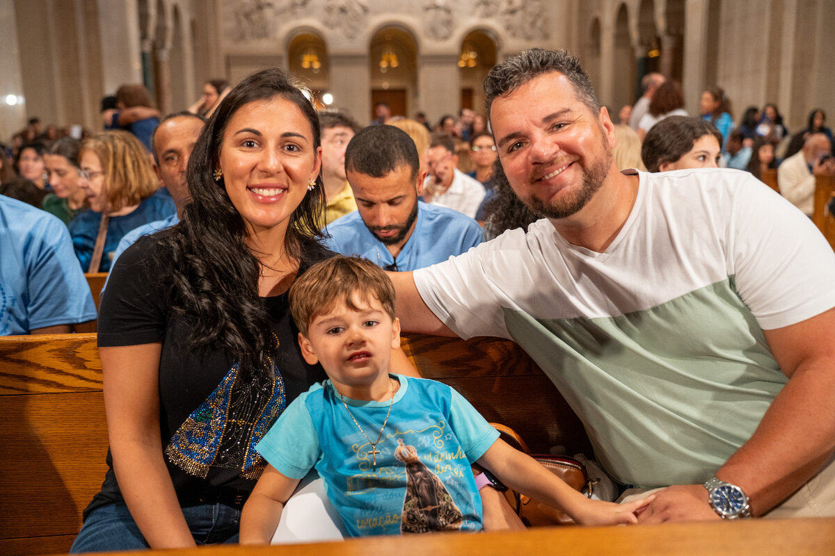 Parishioners at a parish event on September 14 at Our Lady of Aparecida