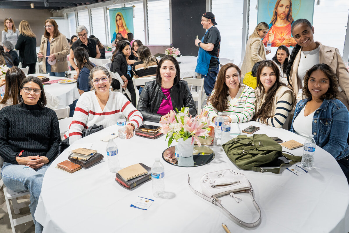 Parishioners at the Women's Conference at Our Lady of Aparecida