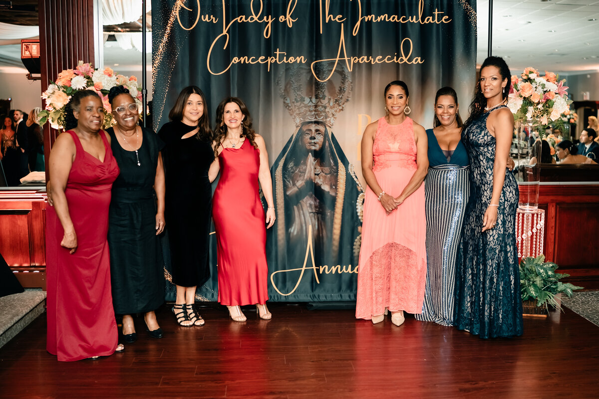 Parishioners at a parish event at Our Lady of Aparecida