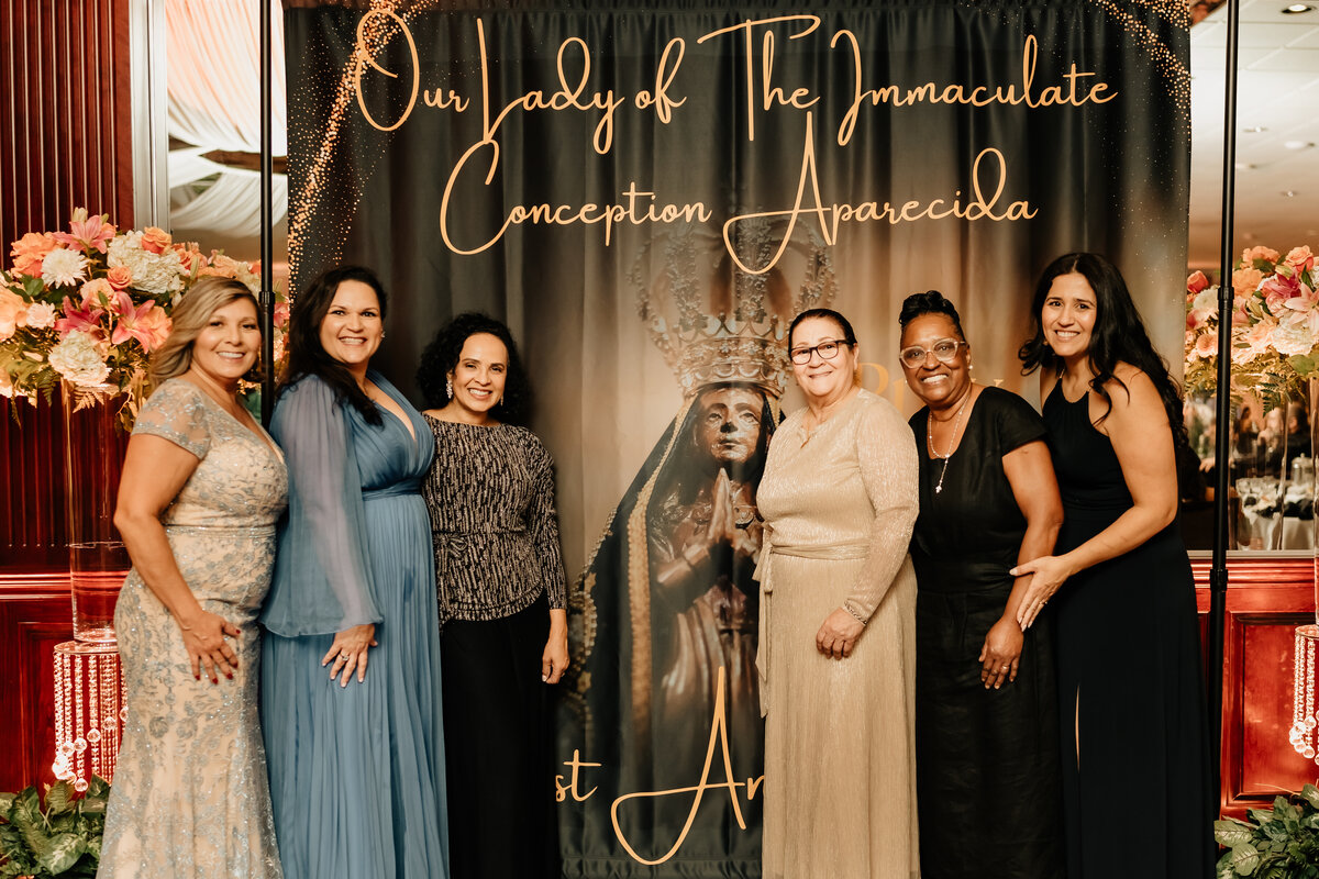 Parishioners at a parish event at Our Lady of Aparecida