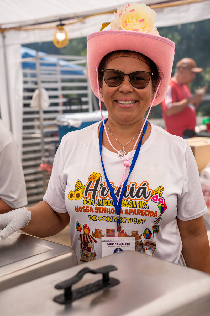 Parishioners at the Festa Julina (July Festival) at Our Lady of Aparecida